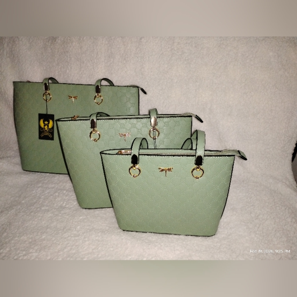 CALISTA 3-PIECE  (SMALL, MEDIUM, AND LARGE) TOTE SET